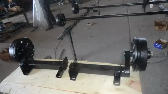 Parti del piccolo rimorchio Semiasse con asse di torsione da 2000 kg con freno a tamburo elettrico