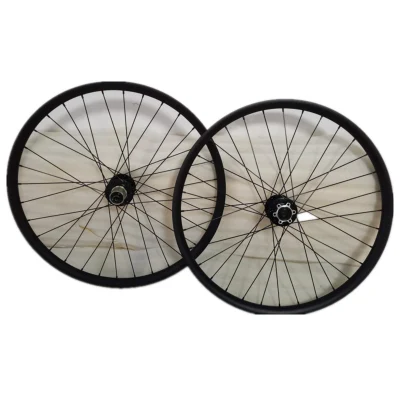 Set di ruote per bicicletta con freno a disco tubeless da 24 pollici